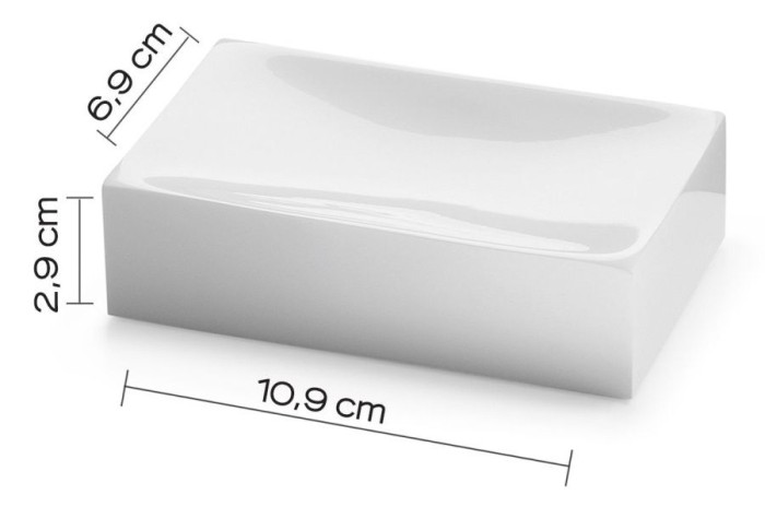 Настольная мыльница Sofia Gedy, SF11(02) цвет: белый
