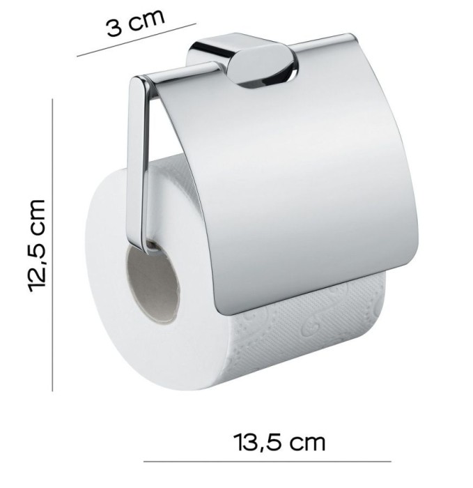 Бумагодержатель с крышкой Azzorre Gedy, A125(13) цвет: хром