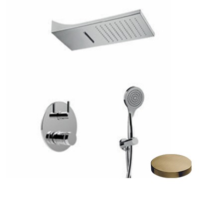 Встроенного смесителя для душа с поворотным переключателем, душевой набор, настенная душевая лейка с функцией дождя, Giulini My ring, арт. MR0071EPOSP