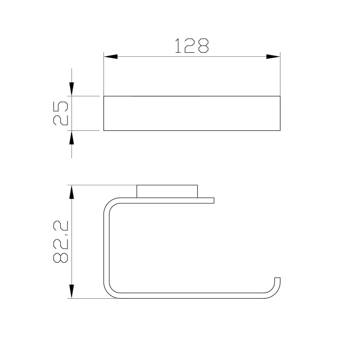 Держатель для туалетной бумаги без крышки, Wonzon & Woghand Lotte, WW-8316-BG цвет: золото