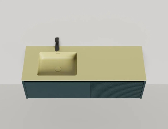 Подвесная тумба domino 1400, шпон, onda Salini арт. 27D214ON