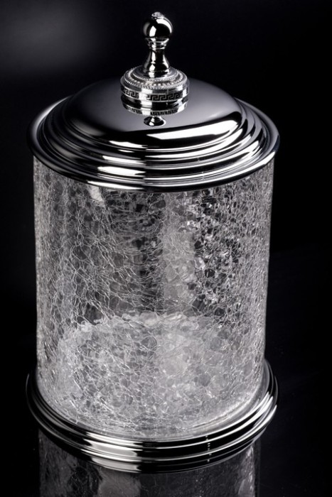 Ведро стекло chrome black, Boheme Royal cristal - 10934-CR-B