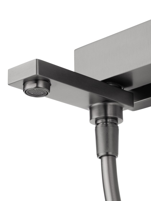 Смеситель для ванны с душем, Wonzon & Woghand Cube, WW-88639016-BGM цвет: графит