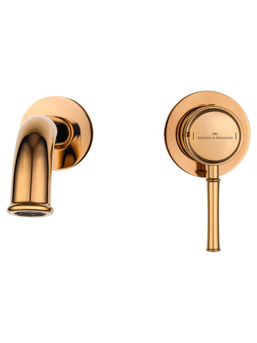 Смеситель для раковины встраиваемый, Wonzon & Woghand Tor, WW-88869073-RG цвет: розовое золото