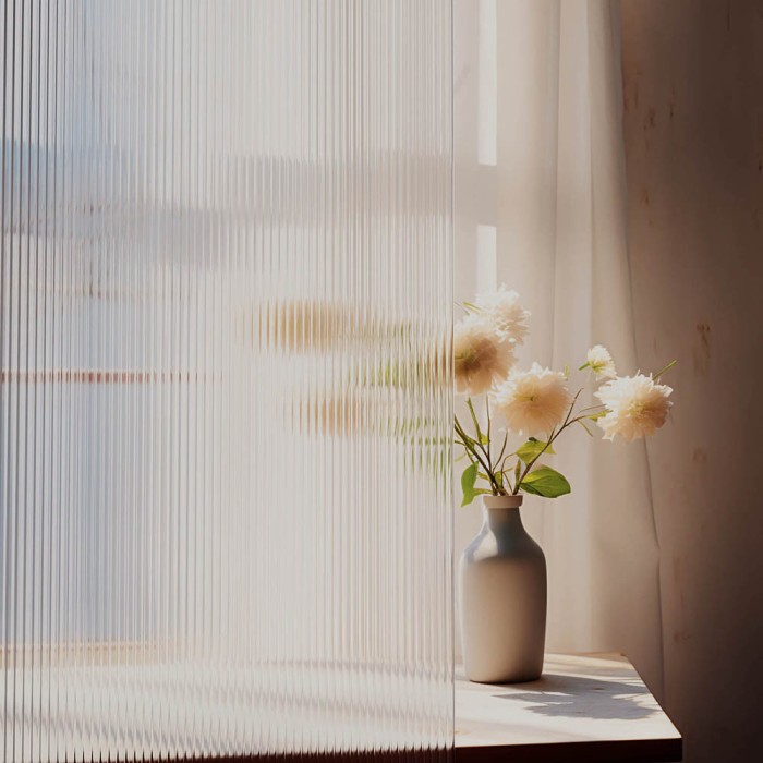 Душевая перегородка 800x2000, Veconi Korato, хром, стекло рифленое осветлённое арт. KR81F-80-08-C4