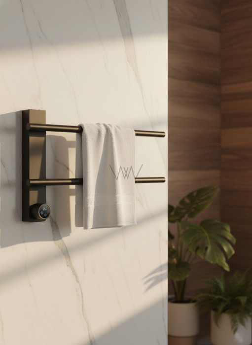 Полотенцесушитель электрический, Wonzon & Woghand Nurnberg, WW-AL342-MB цвет: черный