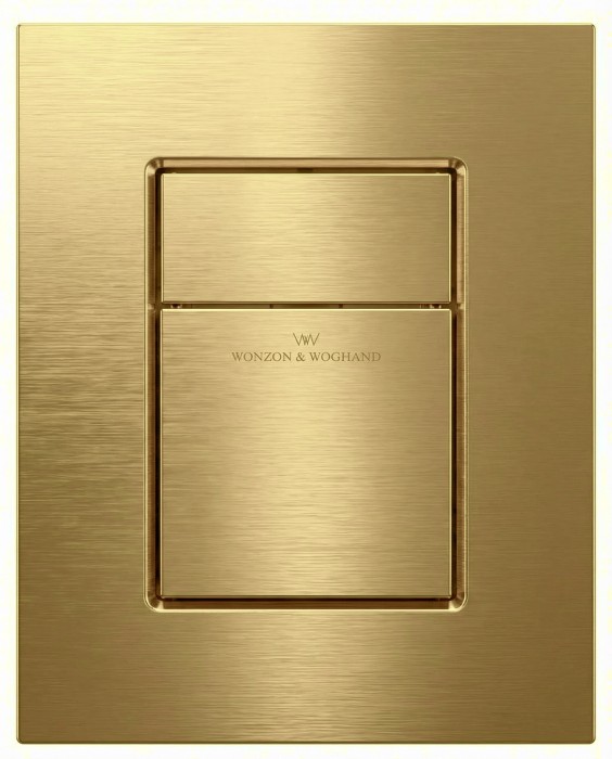 Кнопка смыва для инсталляции пневматическая, Wonzon &amp; Woghand, WW-IB256-BG цвет: золото