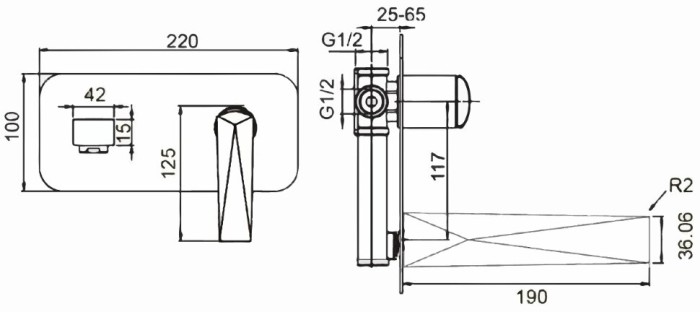 Смеситель для раковины, белый, Venturo Boheme 385-W