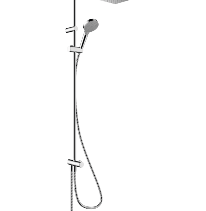 Душевая система Reno с переключателем потоков Vernis Shape Hansgrohe, хром арт. 26289000