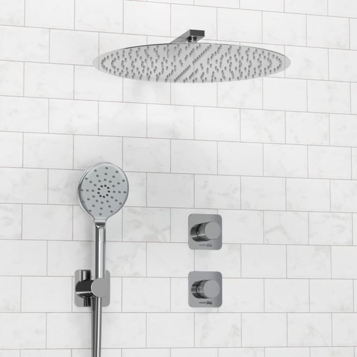 Встраиваемый комплект для душа с верхней душевой насадкой и лейкой Mosel 4600 WasserKRAFT арт. A4651.293.090.117.271.087.127