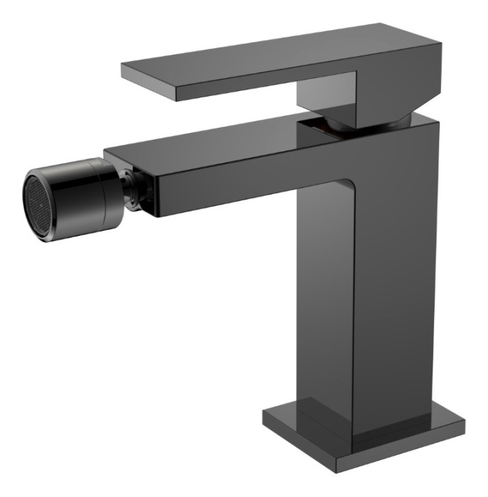 Смеситель для биде, Shinny Gun Metal, Qubic Boheme 476-SGM