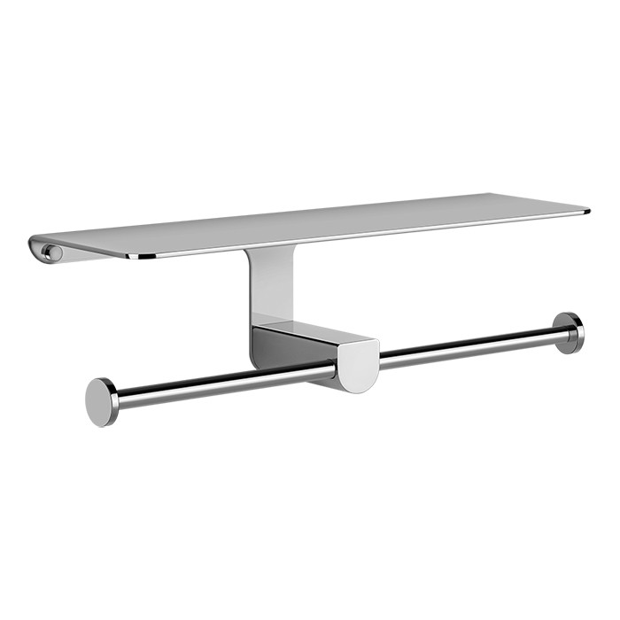 Держатель туалетной бумаги, двойной, Gessi Rilievo, хром арт. 59450#031