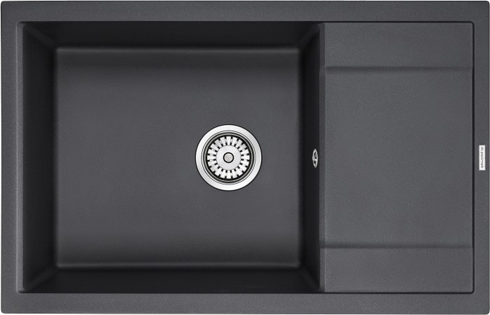 Мойка для кухни гранит 780х500 Paulmark FLUGEN 60, черный - PM317850-BL