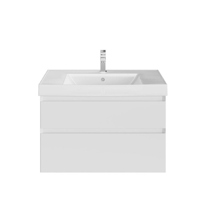 Тумба подвесная с ящиками 80см, Cubo Kerama Marazzi, белый - CUB.80.2\WHT.M