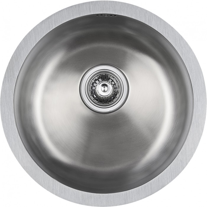 Мойка для кухни нержавеющая D460мм Paulmark WERRA, брашированная нерж. сталь - PM404646-BS