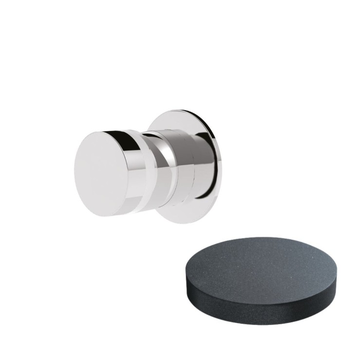 Встраиваемый смеситель для душа с мини-розеткой, Giulini My ring, графит арт. MR0015D/1EPGF