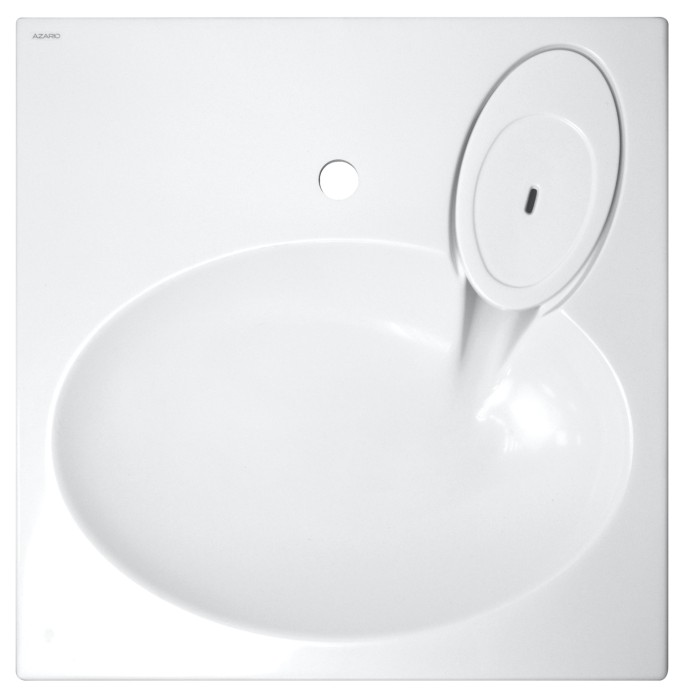 Раковина подвесная Elegance 592х59290 литьевой мрамор, белая, Azario Elegance - CS00078300