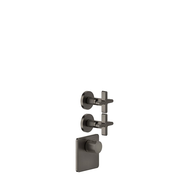 Смеситель для душа, встраиваемый, термостатический, резьба 3/4", Gessi Inciso, black xl арт. 58344#299