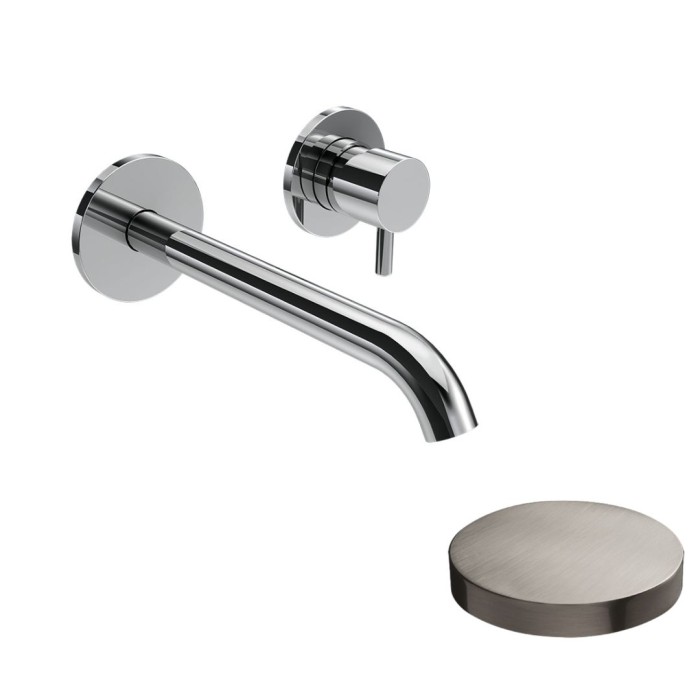 Смеситель встраиваемый для раковины, излив 18 см, без донного клапана, Giulini My future, никель матовый арт. 5920-18NKO