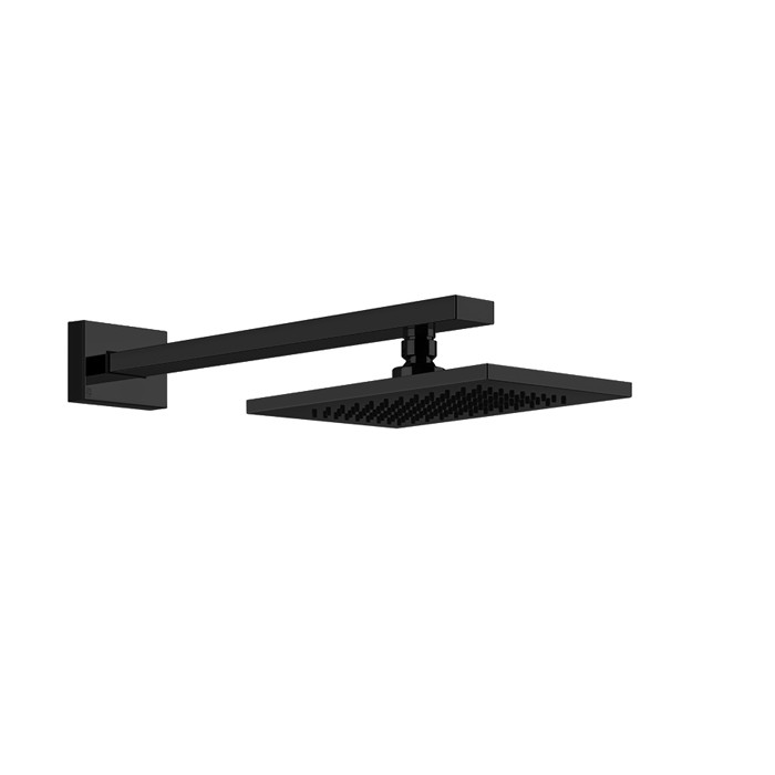 Верхний душ для настенного крепления 216x140мм, Gessi Rettangolo, black xl арт. 20148#299