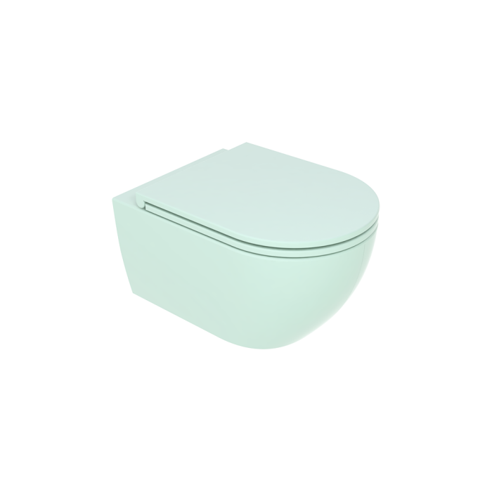 Чаша подвесного унитаза бирюзовый матовый, GSG Ceramic Design Like, LKWCSO025