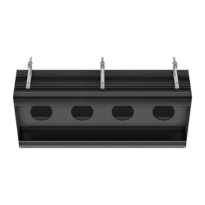 Профиль линейный 880 мм, для 4 модулей, установка Easy-Fix, Gessi Binario, black xl арт. 61127#299