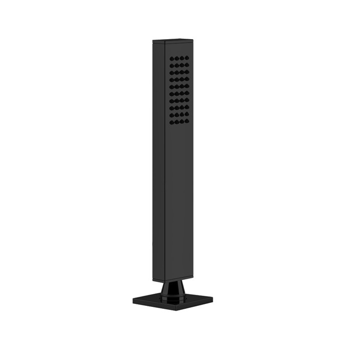 Душевая лейка выдвигающаяся, с держателем, Gessi Rettangolo, black xl арт. 20127#299