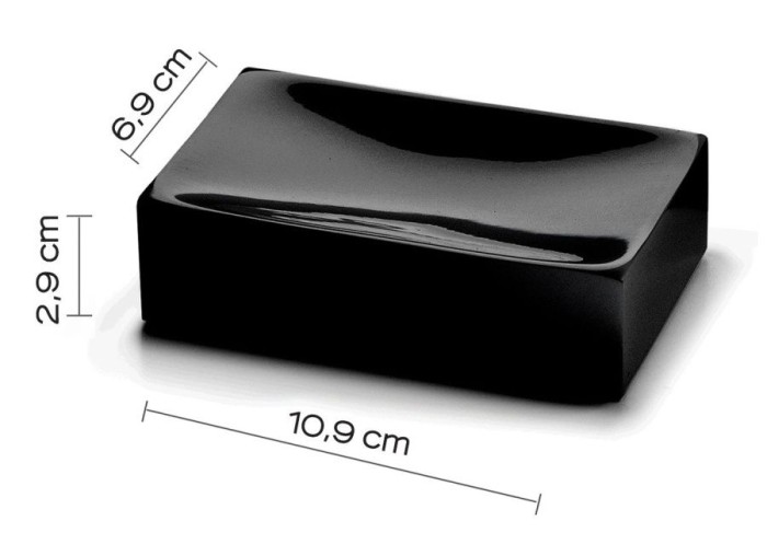 Настольная мыльница Sofia Gedy, SF11(14) цвет: черный