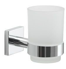 Настенный стеклянный стакан Fuji Gedy, FJ10(13) цвет: хром