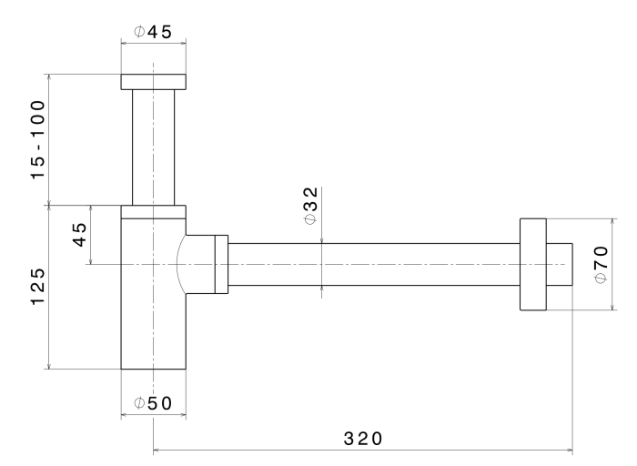 Сифон для раковины Newform цвет PVD Brushed copper bronze арт. 244X.59.067
