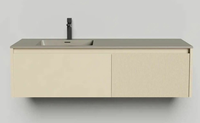 Подвесная тумба domino 1400, эмаль, под встраиваемую раковину, Salini арт. 27D114IN
