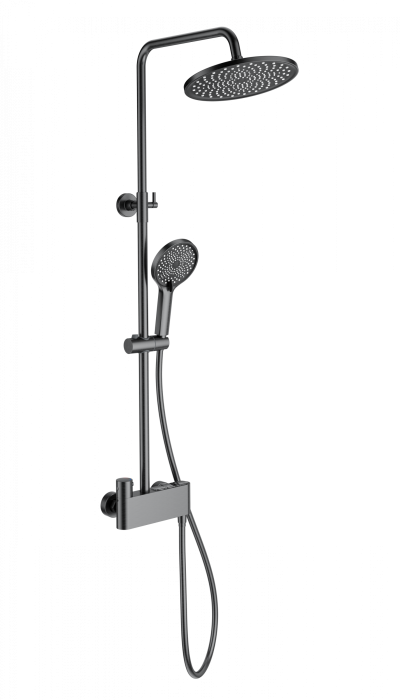 Душевая система с термостатом, Wonzon &amp; Woghand Muse, WW-B3110-BGG цвет: графит