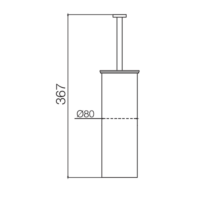 Fima Carlo Frattini Ершик напольный, Rotola, F6006/3NS цвет: черный