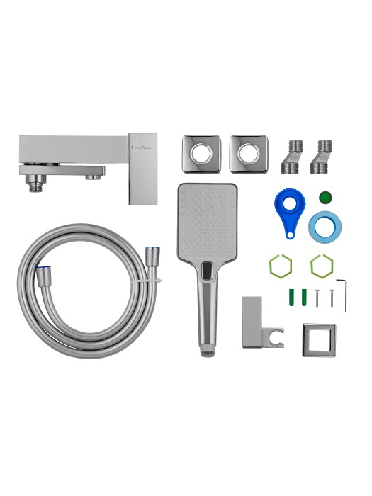 Смеситель для ванны с душем, Wonzon & Woghand Cube, WW-88639016-CR цвет: хром