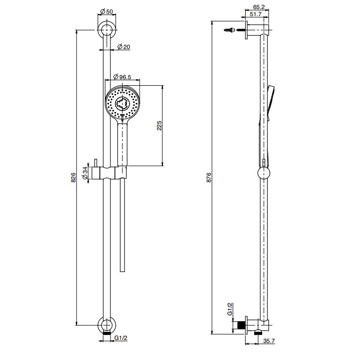 Fima Carlo Frattini Душевой гарнитур, настенный, Wellness, F2039SN цвет: никель