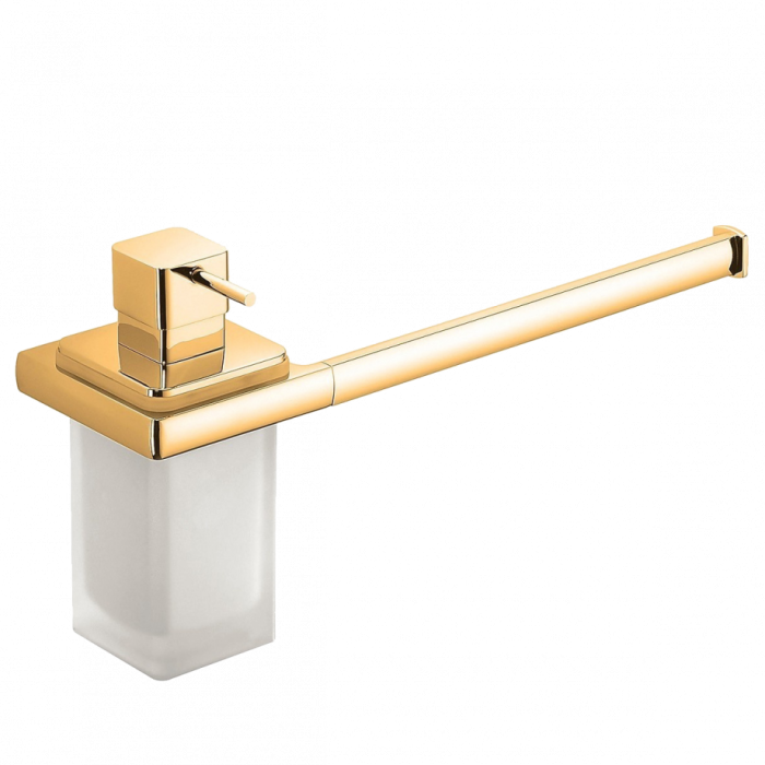 Полотенцедержатель с дозатором Colombo Design Lulu настенный цвет золото арт. B6274.GOLD
