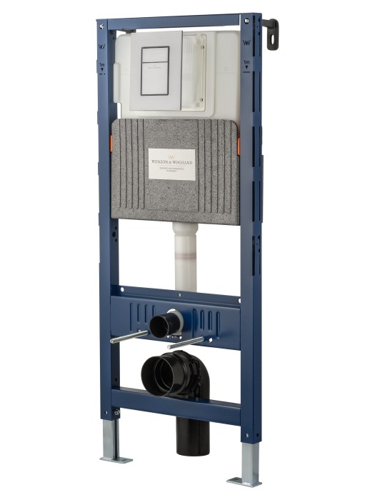 Кнопка смыва для инсталляции пневматическая, Wonzon & Woghand, WW-IB256-BGM цвет: графит