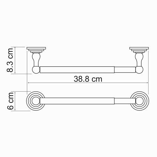 Держатель бумажных полотенец WasserKRAFT Isar K-7300 арт. K-7391