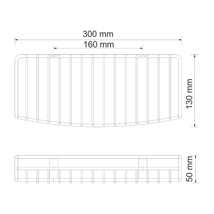 Полка металлическая WasserKRAFT арт. K-1811