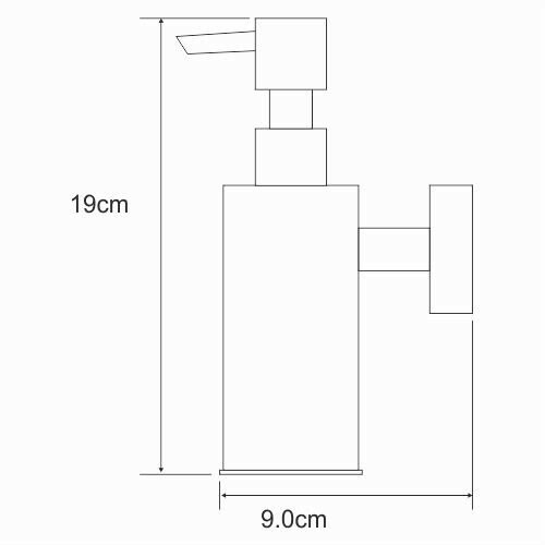 Дозатор для жидкого мыла, антивандальный WasserKRAFT арт. K-1399