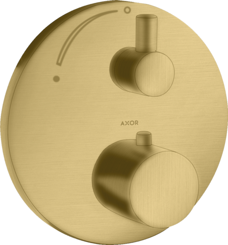 Термостат для душа Uno Axor, шлифованное золото арт. 38700250