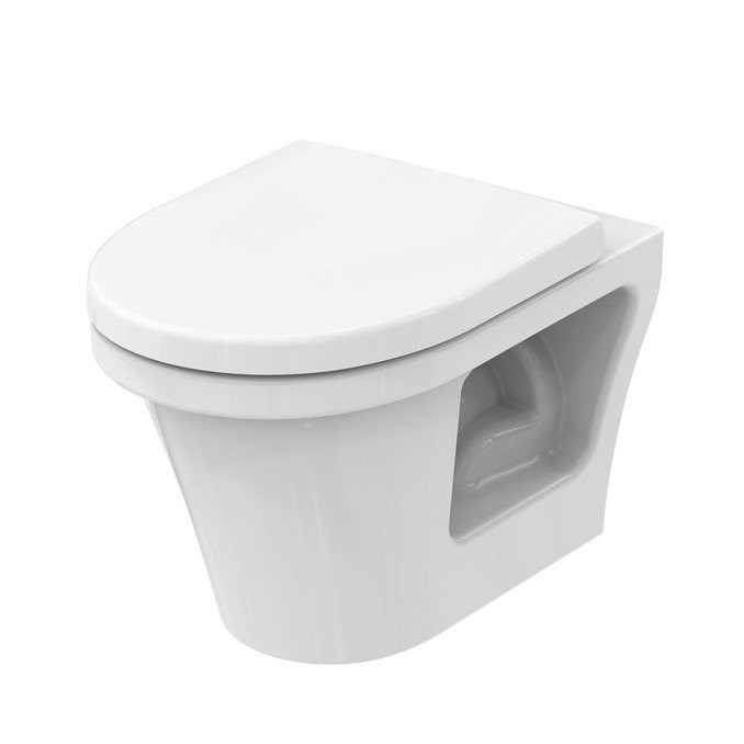Сиденье с крышкой для унитаза, CF TOTO, VC130 цвет: белый