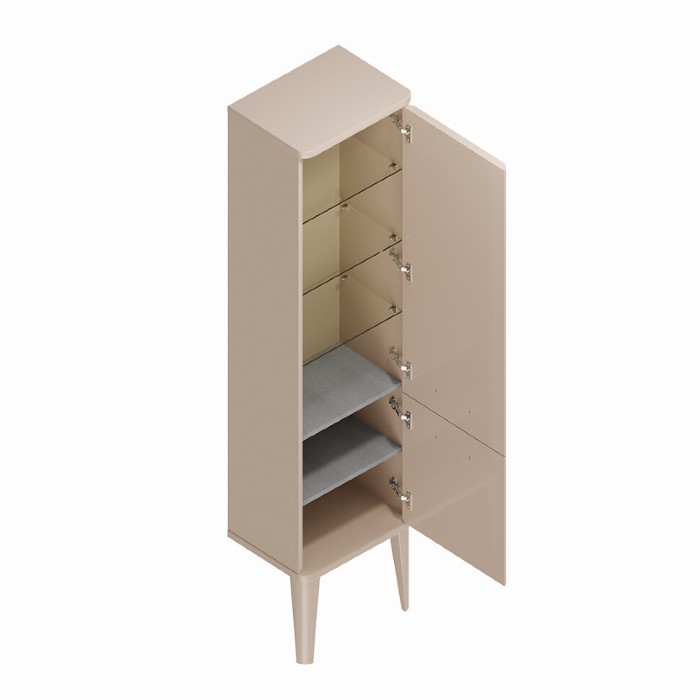 Пенал напольный, подвесной 150см, Pompei Kerama Marazzi, бежевый - PO.N.150\CAM