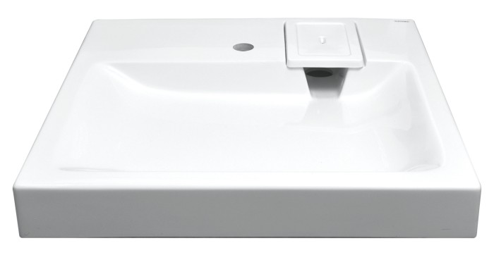 Раковина подвесная Beta 600х583х90 литьевой мрамор, белая, Azario Beta - CS00078301