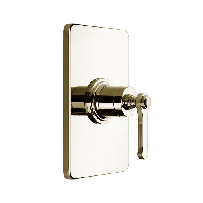 Смеситель встраиваемый, однорычажный, внешняя часть, Gessi Venti20, brass pvd арт. 65061#710
