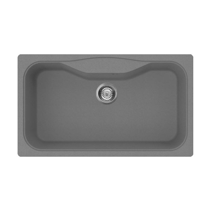 Кухонная мойка Omoikiri Maru 86-GR Tetogranit, цвет leningrad grey арт. 4993574