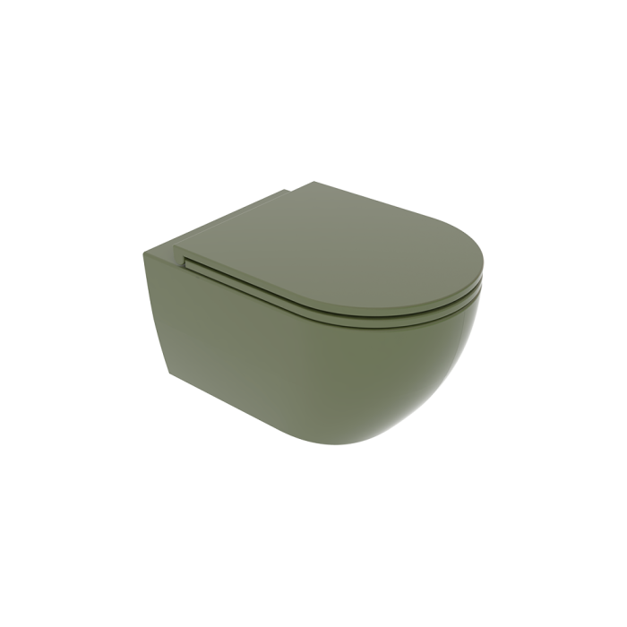 Чаша подвесного унитаза оливковый матовый, GSG Ceramic Design Like, LKWCSO026