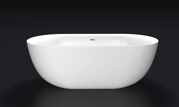 Акриловая ванна 150x78, отдельностоящая, овальная, BelBagno, белая арт. BB27