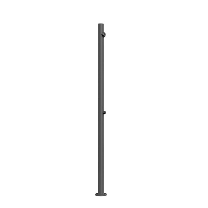 Внешние части для уличной душевой стойки на 1 выход, Gessi Origini, steel brushed арт. 63209#239
