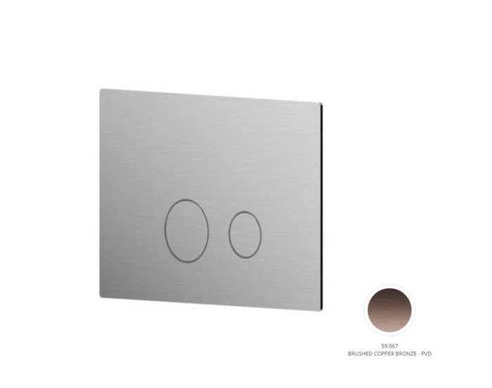 Кнопка смыва Newform для инсталляции Tece, цвет  PVD Brushed copper bronze арт. 69642X.59.067
